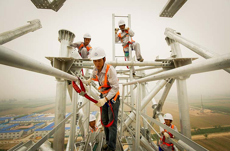 冠航手扳葫蘆吊裝山東電網應用